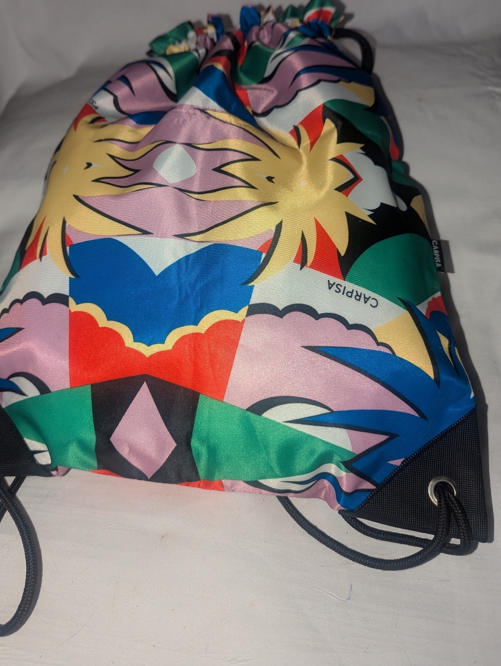 CARPISA Multicolor Floral Drawstring Backpack - Picture 5 of 8
